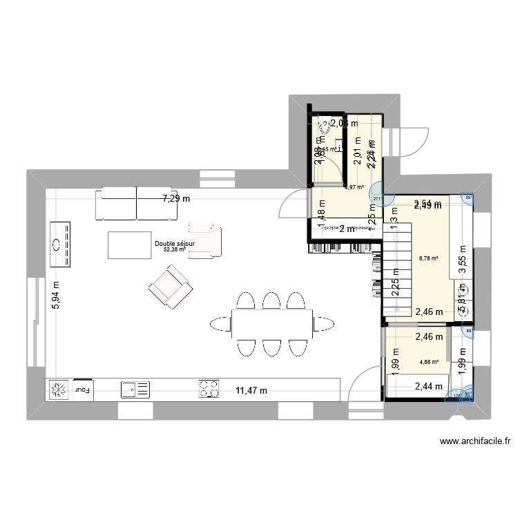 ENTREE SOUILLARDE. Plan de 0 pièce et 0 m2