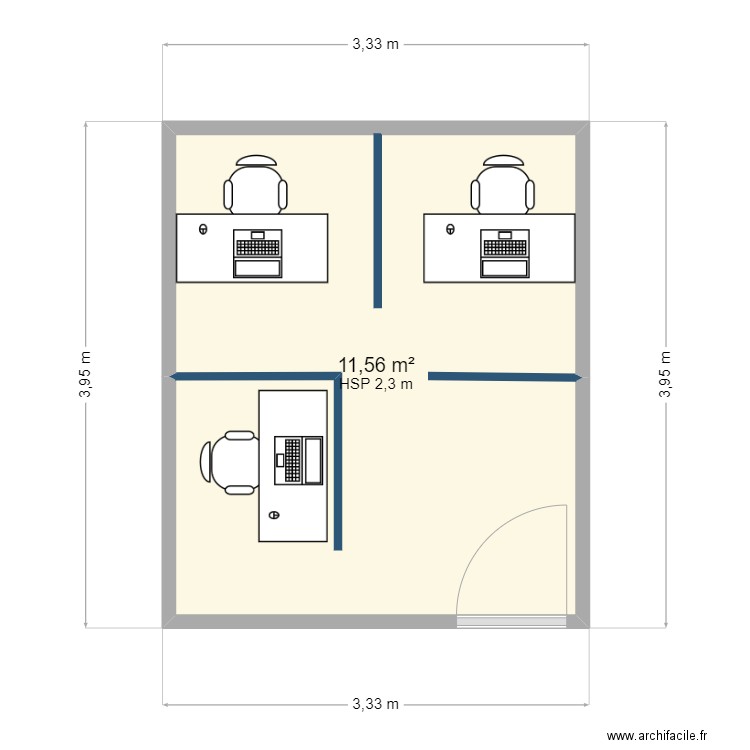Plan WDT Cloison isophone de Subli. Plan de 0 pièce et 0 m2