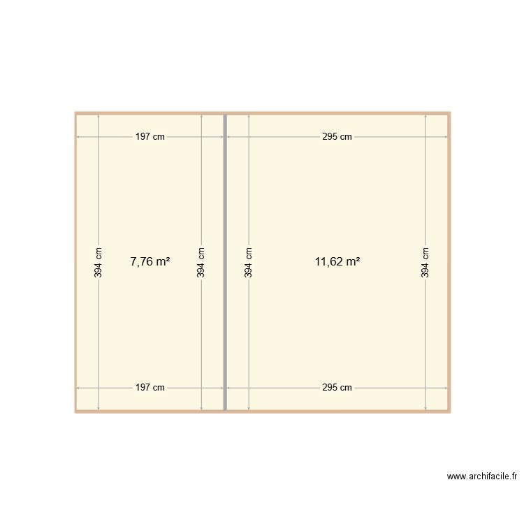 cabanon. Plan de 0 pièce et 0 m2
