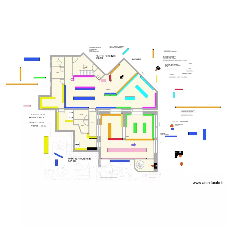 Plan pharmacie Entière 28 entrée zone récente. Plan de Plan pharmacie Entière 28 entrée zone récente. Plan de
