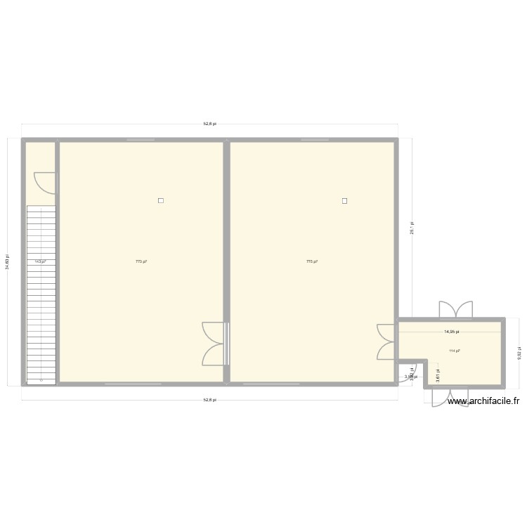 mezzanine technique v2-1-1. Plan de 0 pièce et 0 m2