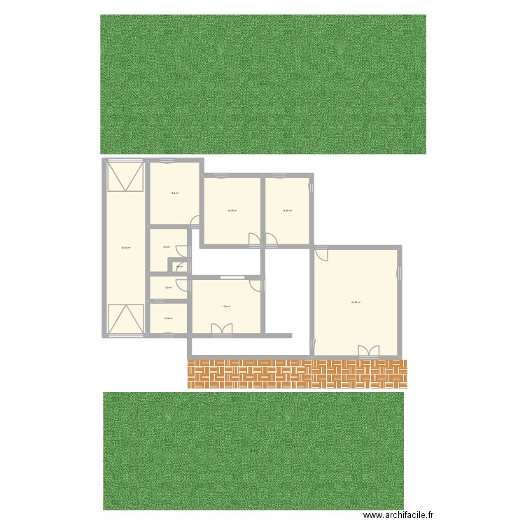 Home. Plan de 10 pièces et 156 m2