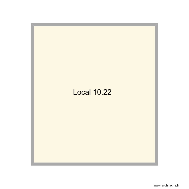 Local 10.22 SMB. Plan de 1 pièce et 27 m2