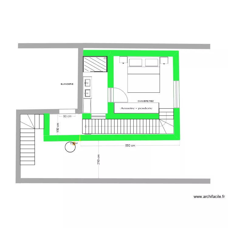 Projet 5 Molenbeek REZ +1 29/04/26. Plan de 