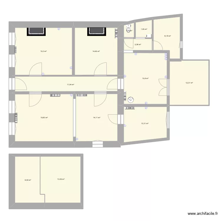Maison Macau. Plan de 