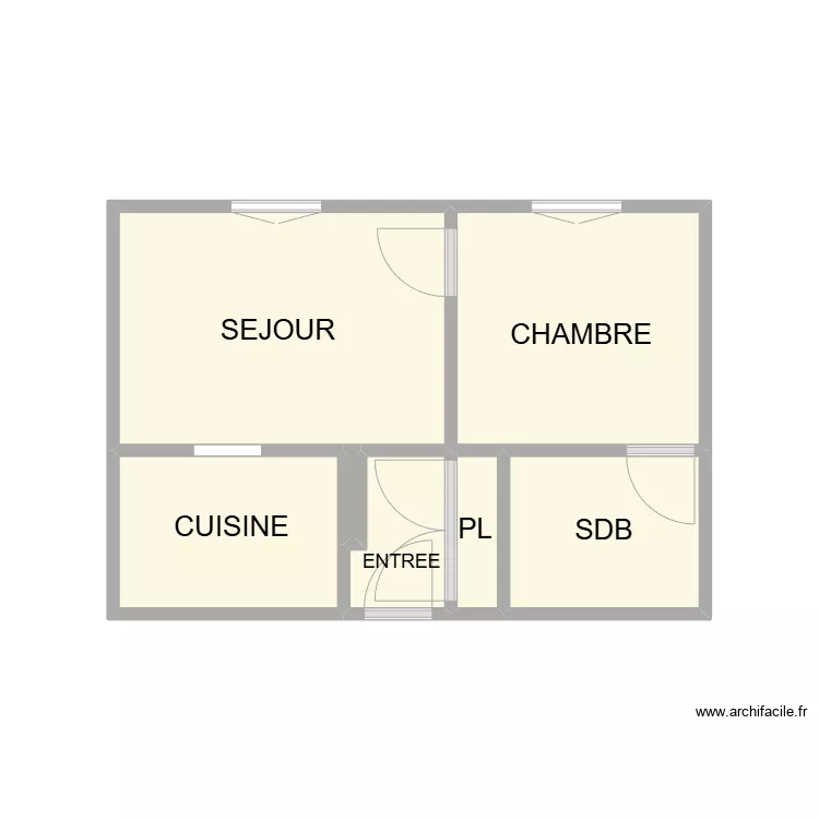 PLAN BOUILLARGUES RDC APPART. Plan de PLAN BOUILLARGUES RDC APPART. Plan de