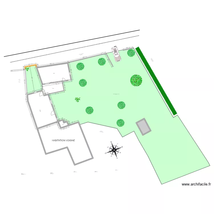 PLAN DE MASSE AVANT TRAVAUX RECUL MURET. Plan de PLAN DE MASSE AVANT TRAVAUX RECUL MURET. Plan de