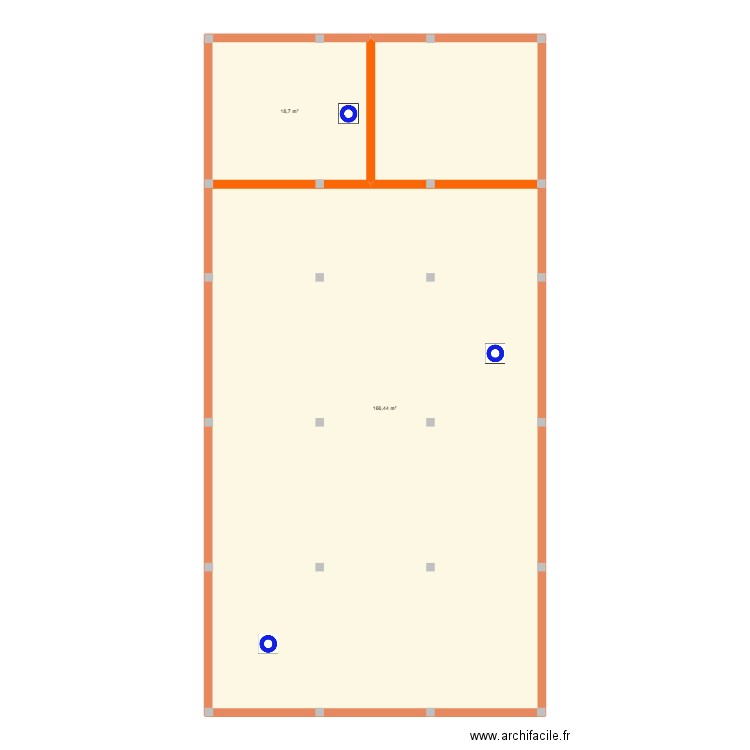 home 600 logt v 1.1. Plan de 2 pièces et 185 m2