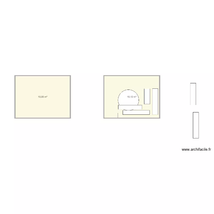 implatation meuble SDB V3. Plan de 