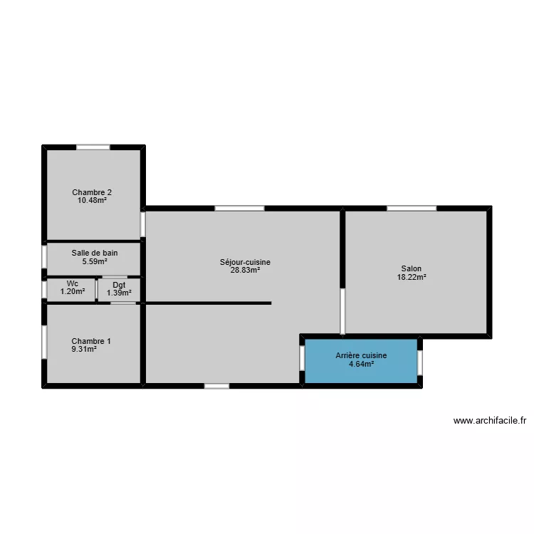 Viaud Mesurage. Plan de 8  et 38 m²