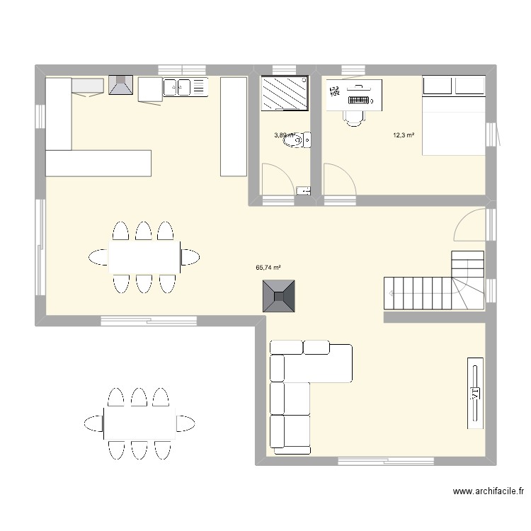 Maison. Plan de 0 pièce et 0 m2