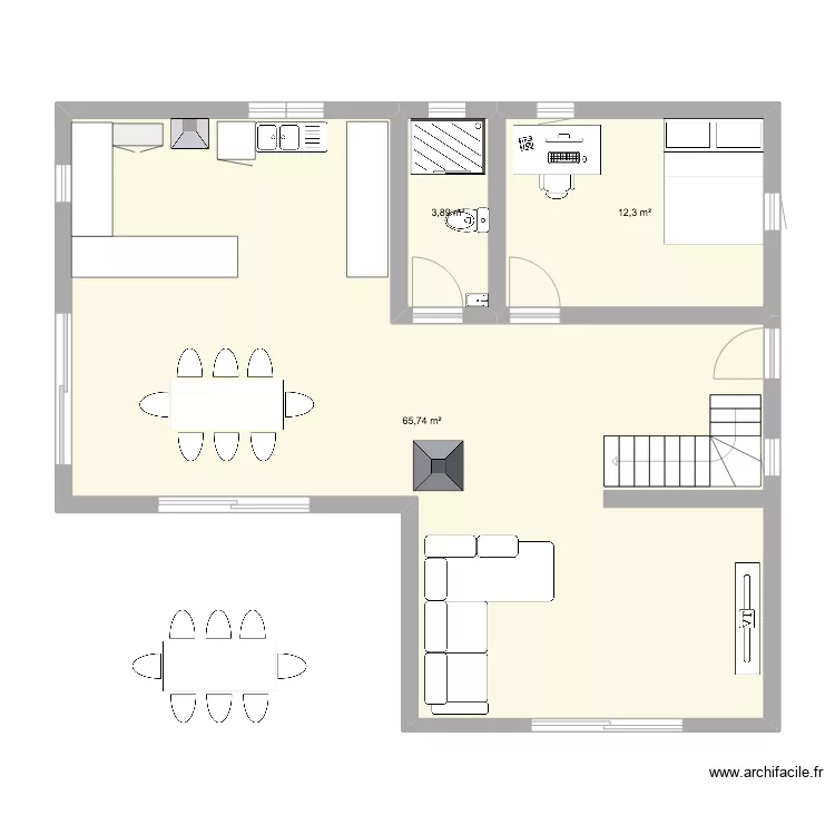 Maison. Plan de 