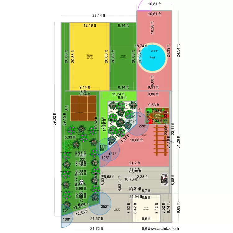 Backyard - Brick Back Area. Plan de 