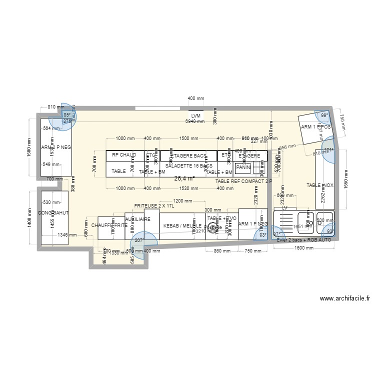 LUKS NICE. Plan de 1 pièce et 26 m2