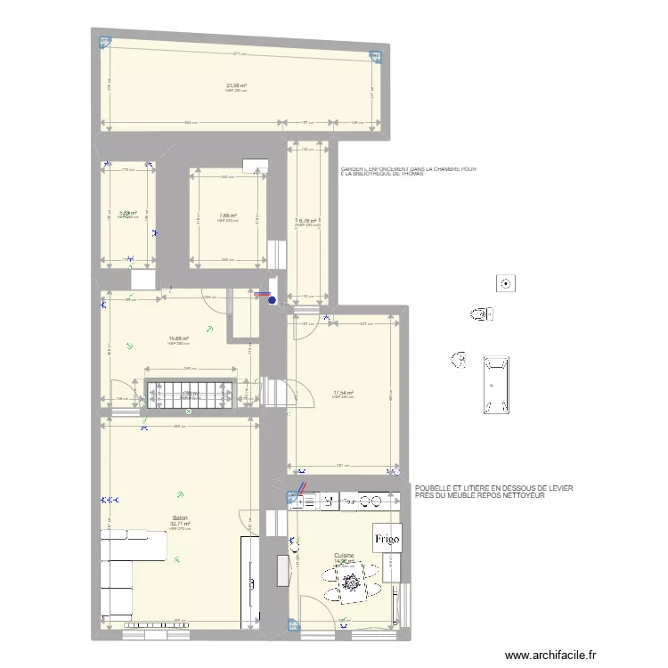maison vanessa modifications. Plan de 