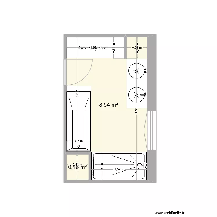 SDB CHABROL. Plan de 