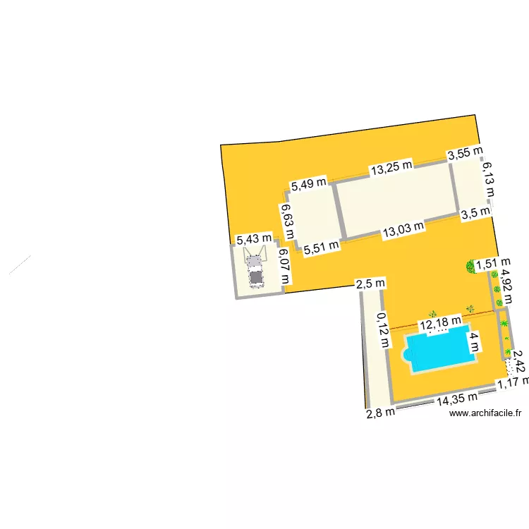 SEB 1. Plan de 7 et 196 m² SEB 1. Plan de 7 et 196 m²