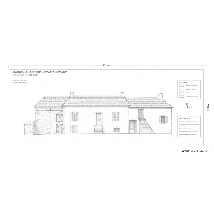 PLAN VIERGE FACADE 2. Plan de PLAN VIERGE FACADE 2. Plan de
