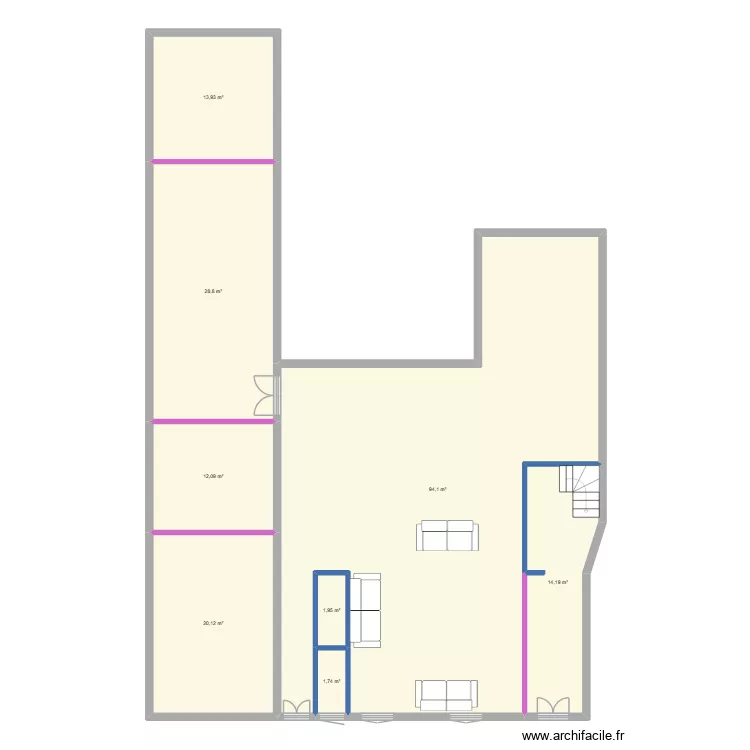 CHATEAUBRIAND. Plan de 