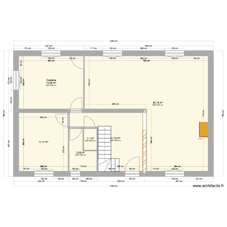 RDC. Plan de 0 pièce et 0 m2 RDC. Plan de 0 pièce et 0 m2