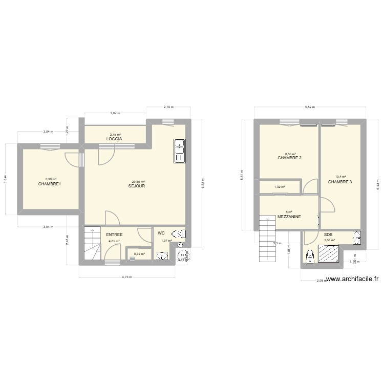 BILLOT. Plan de 0 pièce et 0 m2