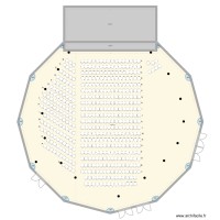 Grande salle avec pavé de chaises X 550