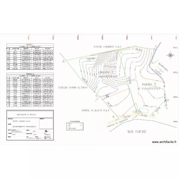 plan implantation CABA&Ntilde;A MODELO. Plan de 