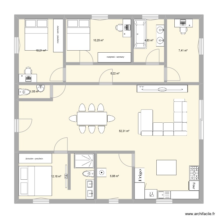 Maison n&deg;2. Plan de 0 pièce et 0 m2