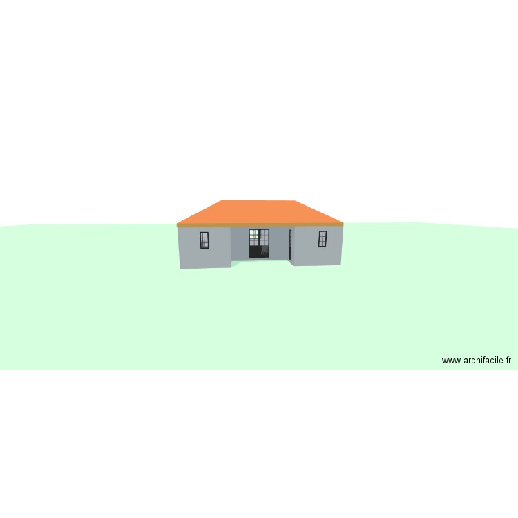 Andava. Plan de 5 pièces et 40 m2