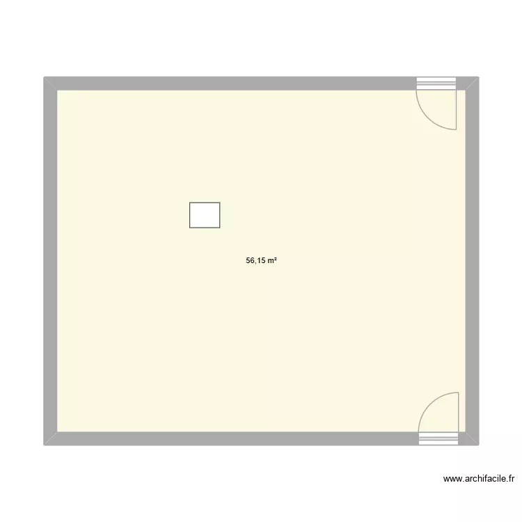 Mat La Baume. Plan de 1 Pièce et 56 m² Mat La Baume. Plan de 1 Pièce et 56 m²