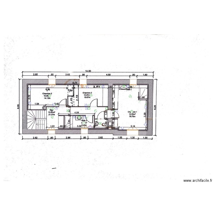 Etage BOURGEON. Plan de 0 pièce et 0 m2
