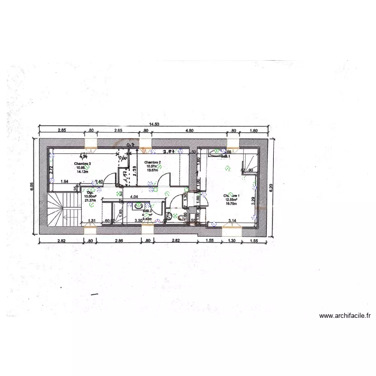Etage BOURGEON. Plan de Etage BOURGEON. Plan de