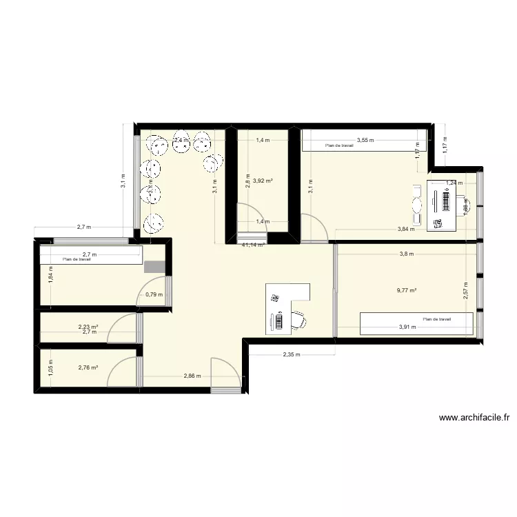 projet. Plan de 5 et 60 m² projet. Plan de 5 et 60 m²