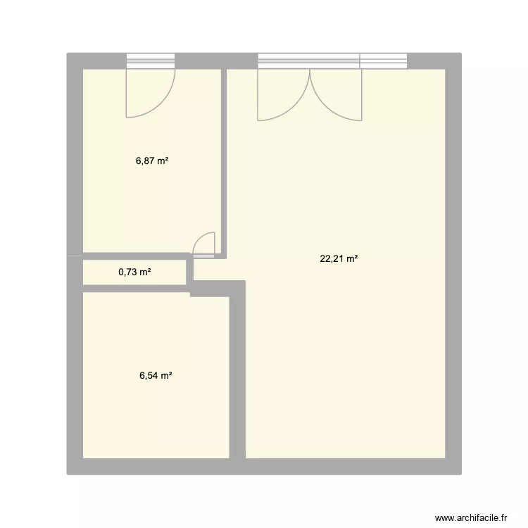 Test paln 1. Plan de 4 Pièces et 36 m²
