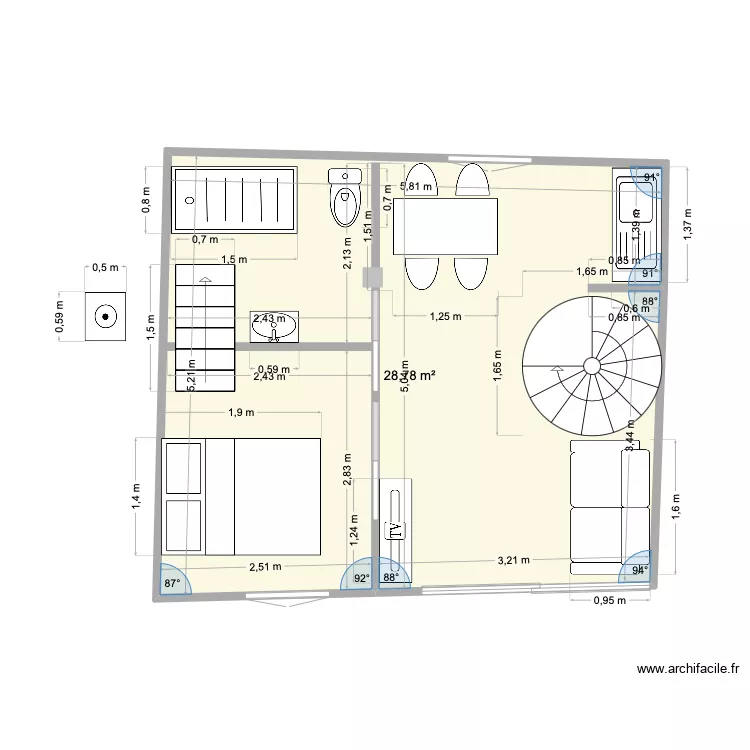 MARECHAL JOFFRE BASE. Plan de 