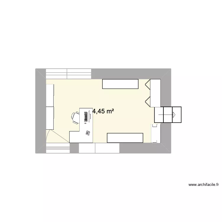 Accueil Sournia 2026. Plan de 1  et 4 m²