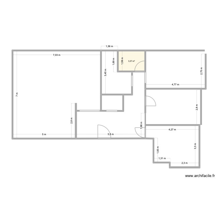 Projet Nantes Roziere d\'Artois. Plan de 0 pièce et 0 m2