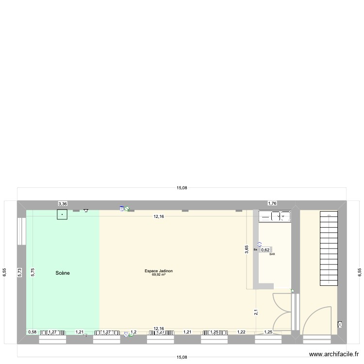 Salle Jadinon A modifier. Plan de 0 pièce et 0 m2