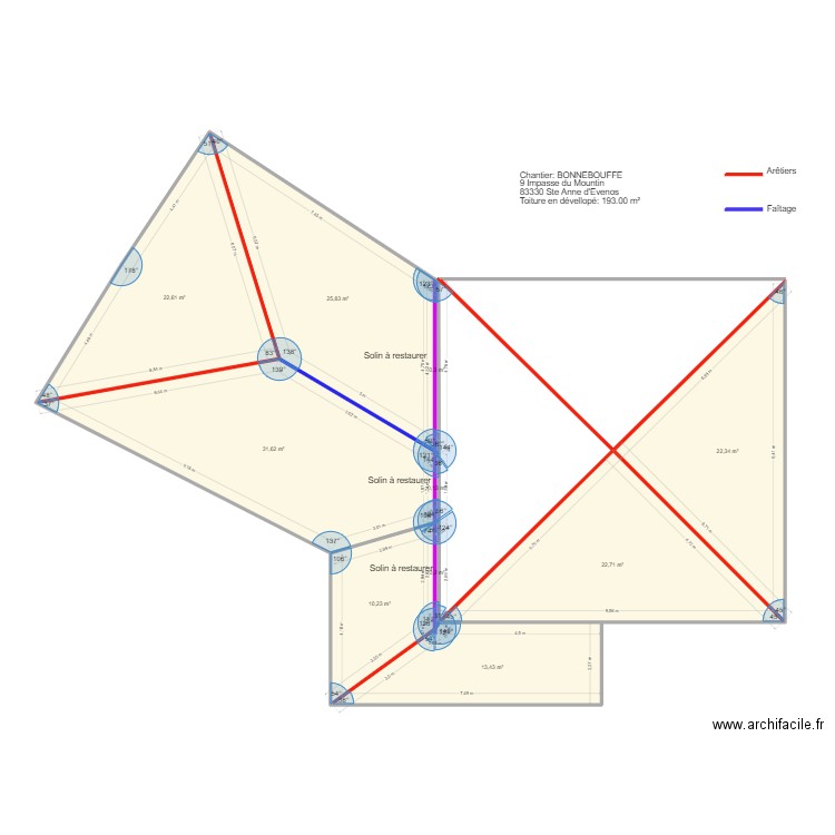 Chantier BONNEBOUFFE. Plan de 0 pièce et 0 m2