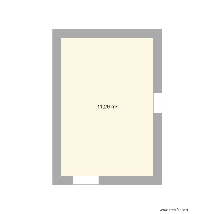 Chambre Karyne2. Plan de 1 pièce et 11 m2