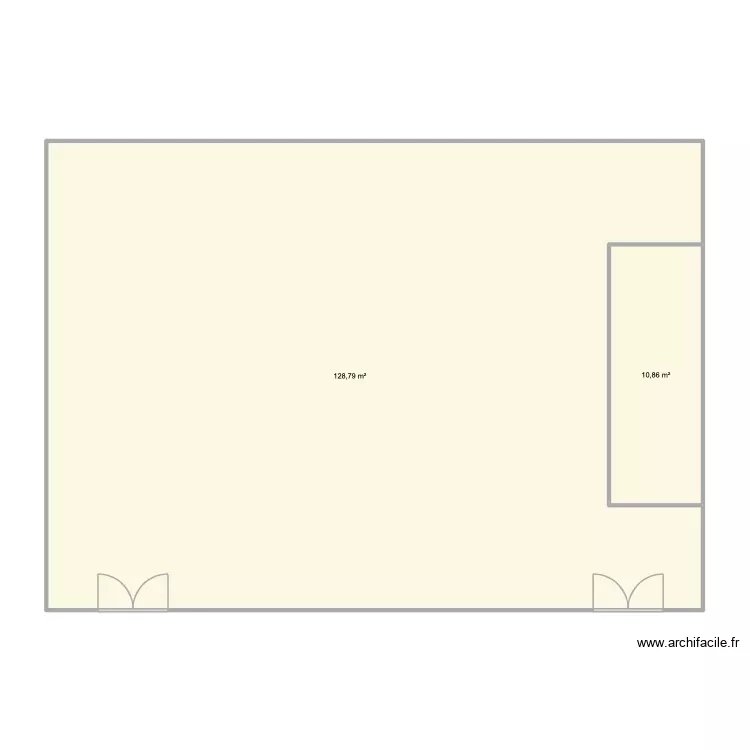 Salle 15. Plan de 2 Pièces et 140 m²