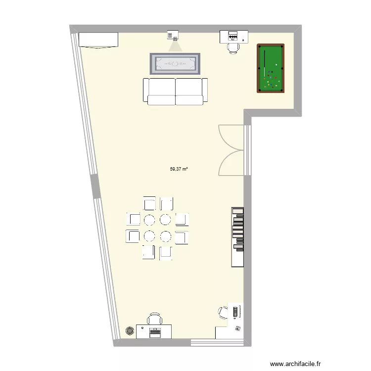 NATHAN MAXENCE eddy. Plan de 1  et 59 m²