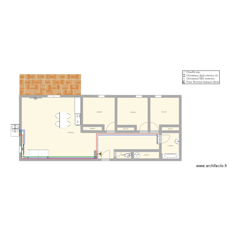 Esquisse 1 . Plan de 0 pièce et 0 m2