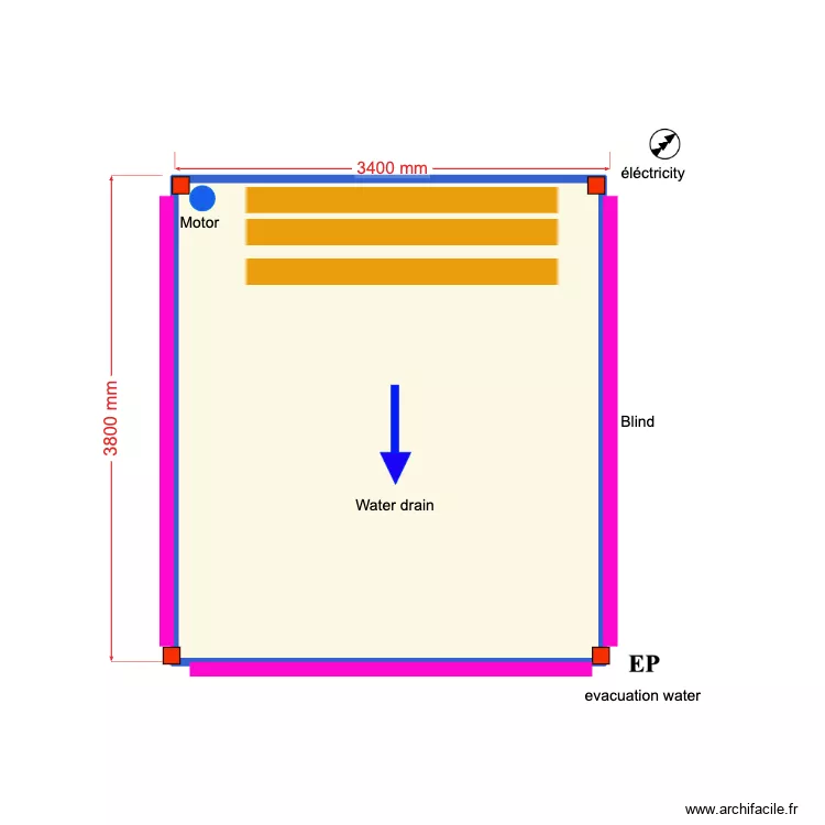 Kevin Latouf. Plan de 1  et 12 m²