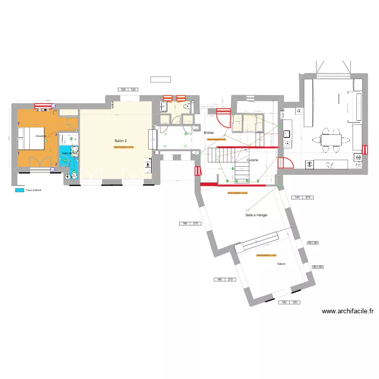 BANDOL RDC wc ter. Plan de 11  et 51 m²