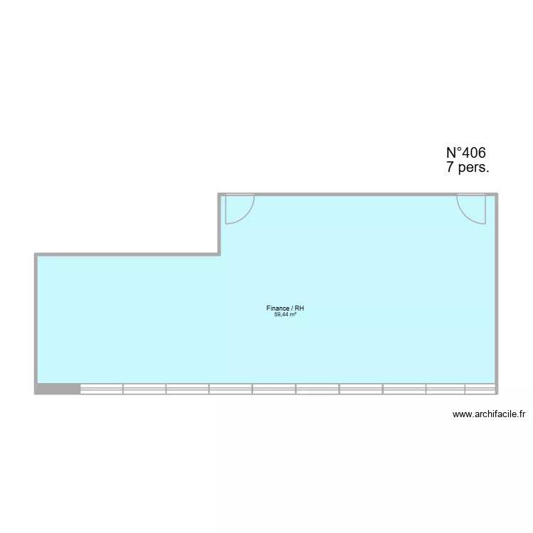 406_FIN_RH. Plan de 1  et 59 m²