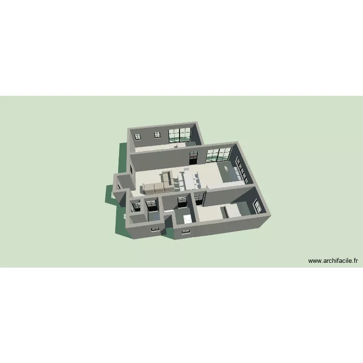 Plan 2. Plan de 6  et 83 m²