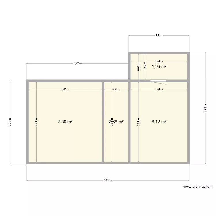 plan archi. Plan de 4 et 19 m² plan archi. Plan de 4 et 19 m²