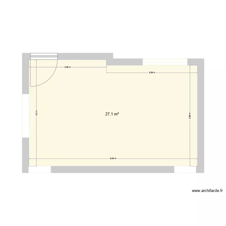 cuisine. Plan de 1 Pièce et 27 m² cuisine. Plan de 1 Pièce et 27 m²