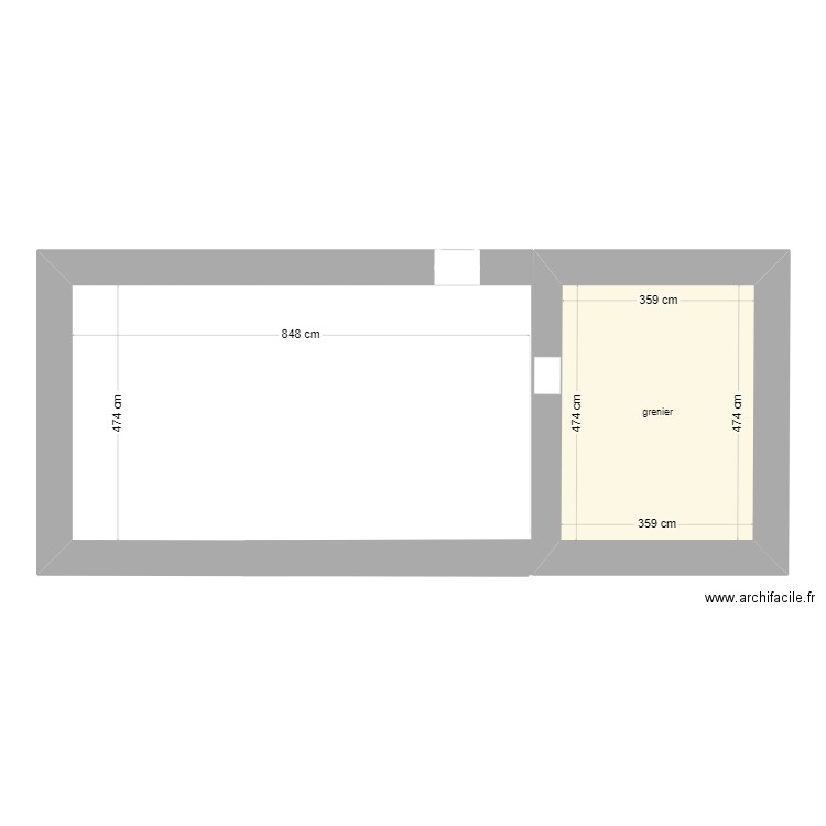 étage . Plan de 0 pièce et 0 m2